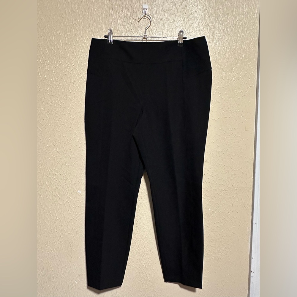 Lafayette 148 Pants Size Large Black Ankle High Waist